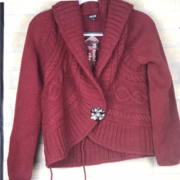 Apt 9 kohl’s Sweaters Apt 9 Kohls Holiday Cheer Broach Snap Closure Poshmark
